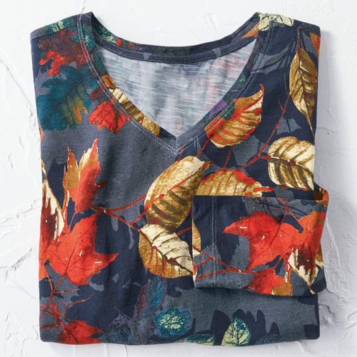 autumn leaves tee nile blue multi 2 58172