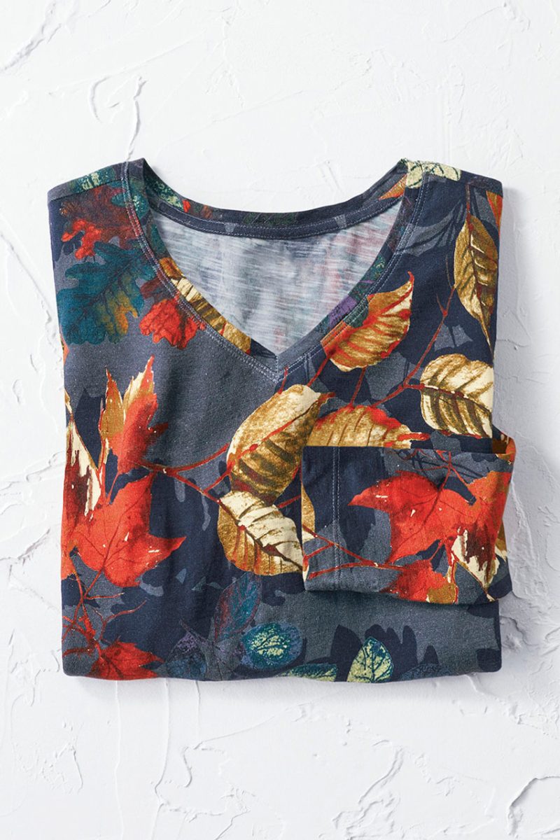 autumn leaves tee nile blue multi 2 58172