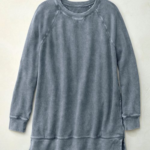 colorwash tunic sweatshirt mineral blue 4 56258