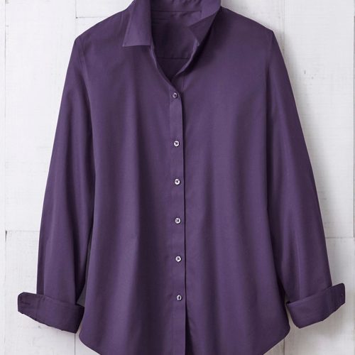 long sleeve no iron shirt plum perfect 19 52419 99420