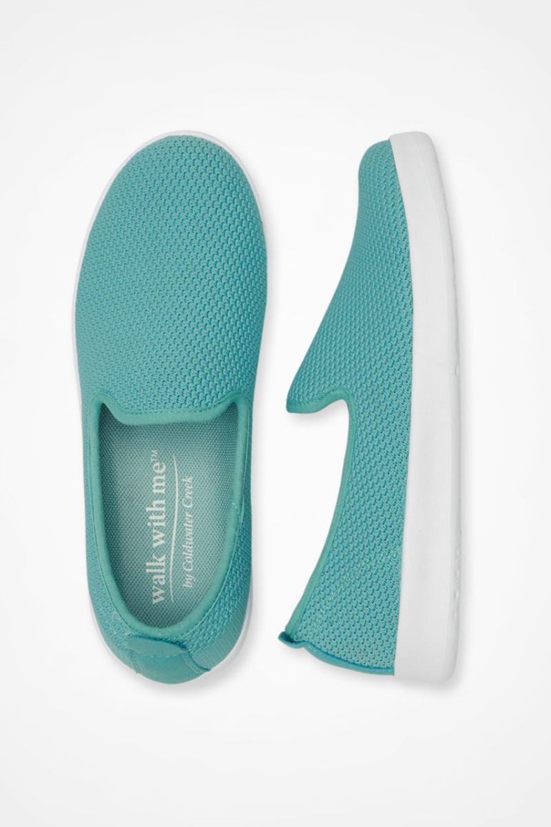 pace knit sneakers by walk with me aqua sea 0 66793