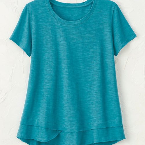 saturday slub tee cerulean 4 02640