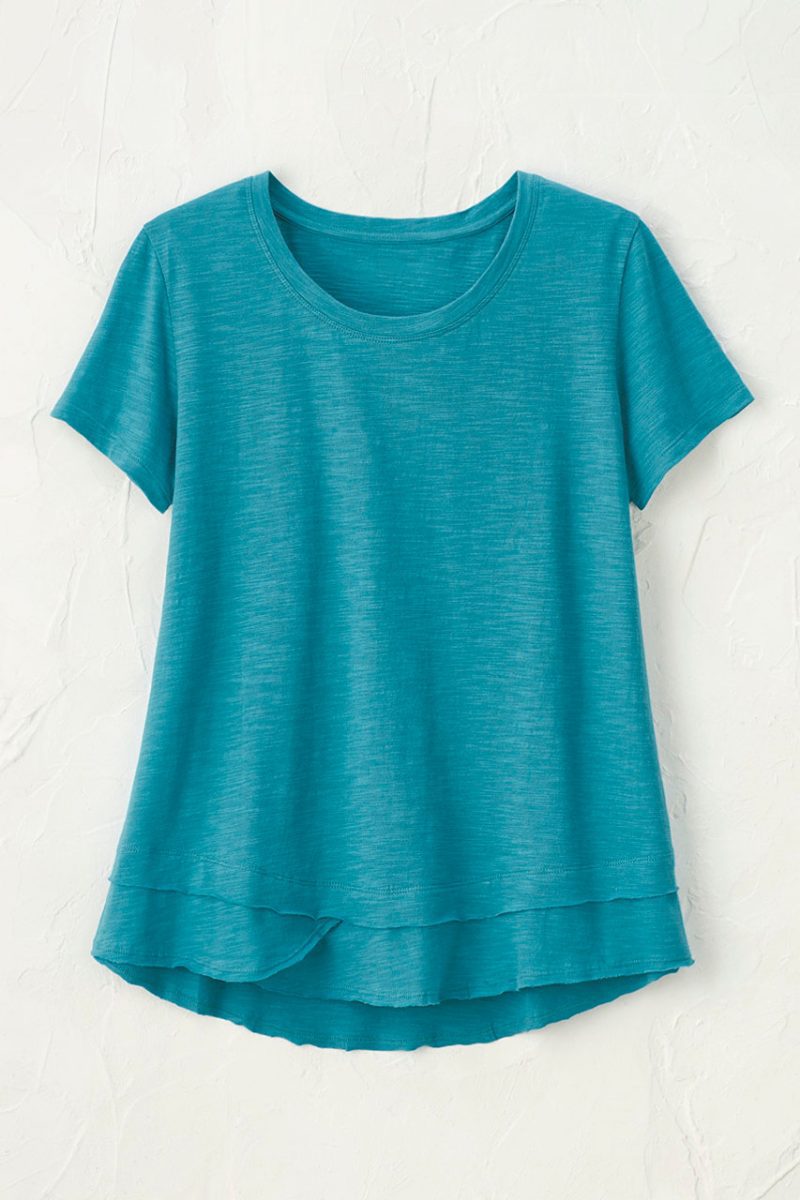 saturday slub tee cerulean 4 02640